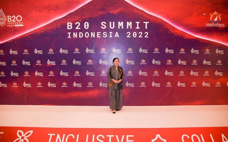 Puan Maharani pada saat acara B20