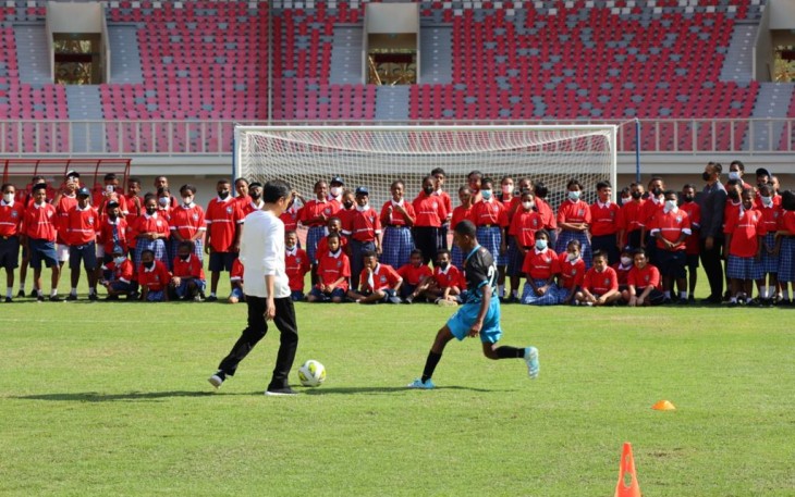 Peluncuran Papua Football Academy oleh Presiden RI Joko Widodo