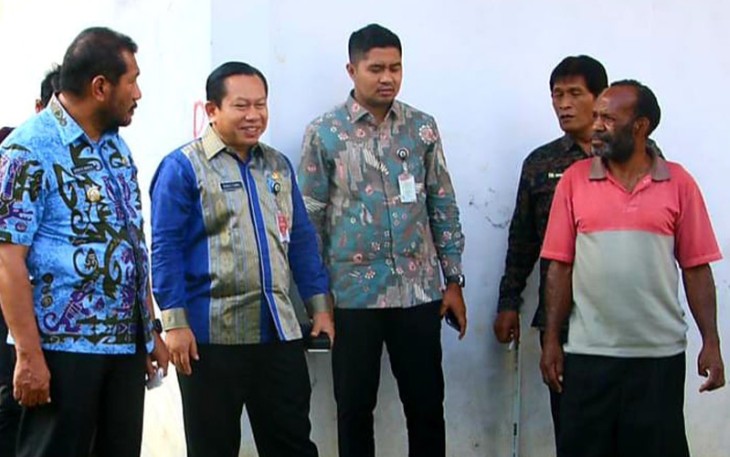 Tim Pokja III Satgas Pengawalan DOB Provinsi Papua Pegunungan saat lakukan peninjauan pada Kamis (6/10/2022).