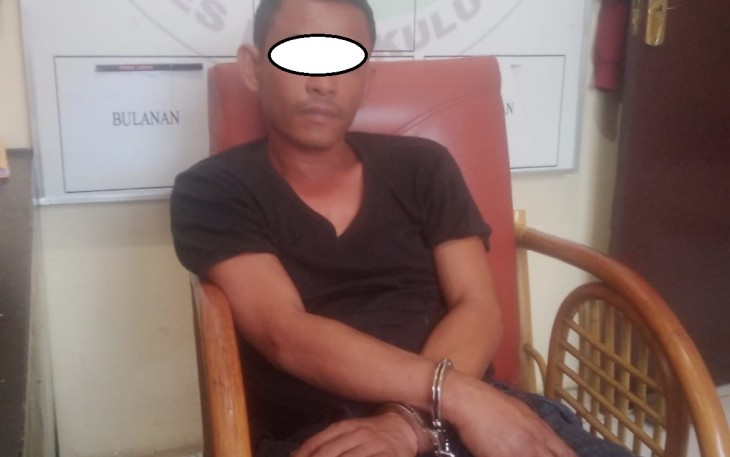 Tersangka saat diamankan