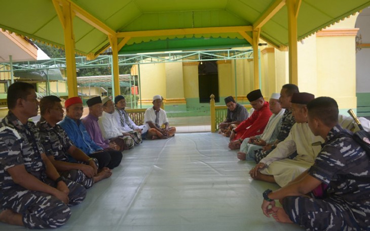 Yonmarhanlan IV saat Gelar Doa Bersama Menyambut HUT Ke -77 TNI AL