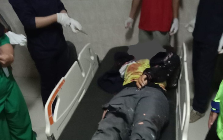 Korban setelah dievakuasi