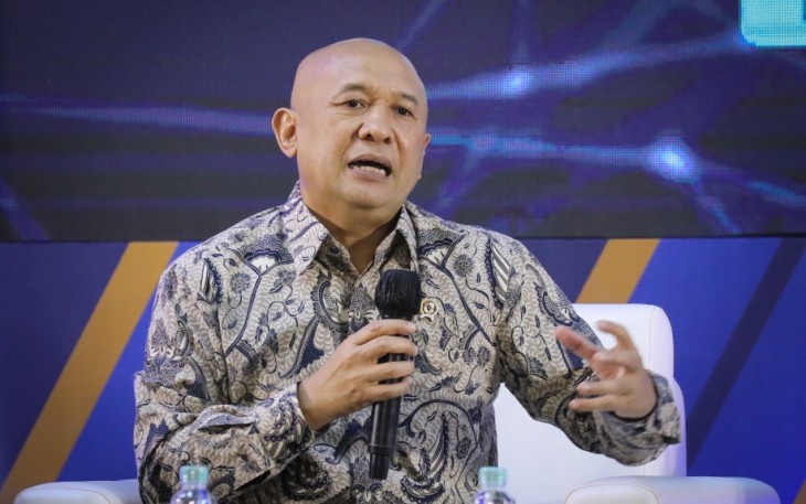 MenKopUKM Teten Masduki pada acara Panel Diskusi Kadin Indonesia bertema Rantai Nilai dan Ekosistem UMKM di Jakarta, Senin (3/10).