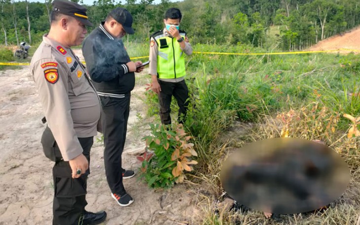 Polisi saat Olah TKP 