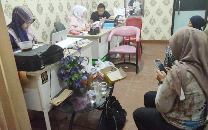 Polres Cilegon saat memproses laporan 