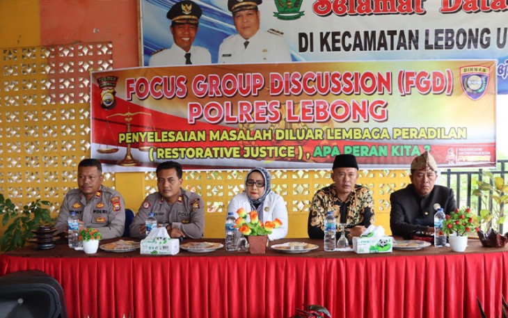 Polres Lebong saat Gelar FGD di Kecamatan Lebong Utara