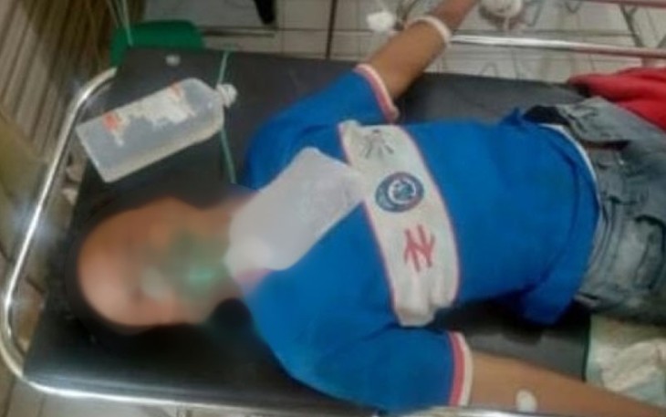Reyvano saat menjalani perawatan di RSSA Kota Malang, foto: seru.co.id