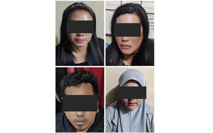 Tersangka saat diamankan