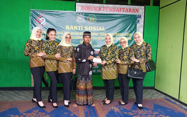 Bakti sosial di Panti Asuhan miftahul jannah /Rumah tahfiz mutiara Quran jln Lintas Bedage kotapinang, Rabu (20/7/2022).