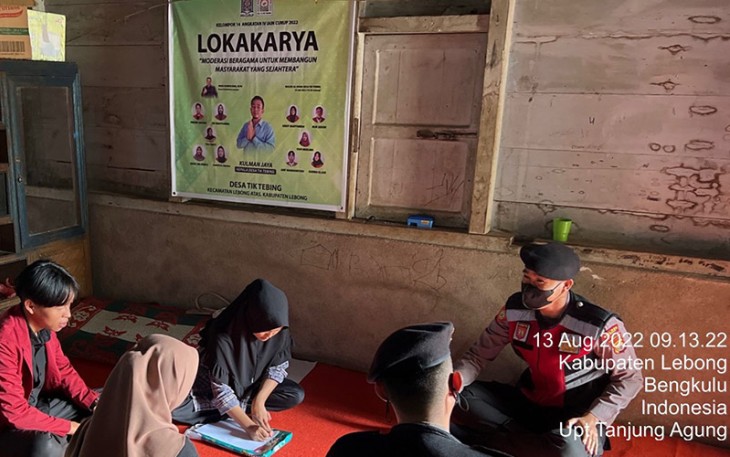Petugas Polres Lebong saat Tingkatkan Patroli Dialogis