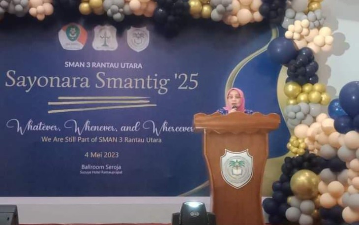 Wakil Bupati Labuhanbatu saat Hadiri Perpisahan SMAN 3 Rantau Utara