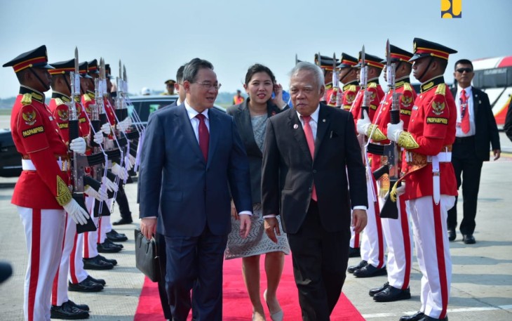 Menteri Basuki Lepas Kepulangan Perdana Menteri Li Qiang