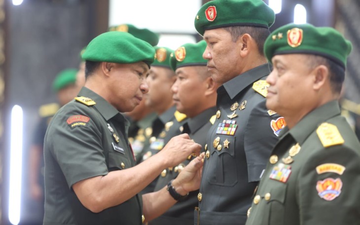 Kasad saat Pimpin Sertijab 3 Pejabat TNI AD