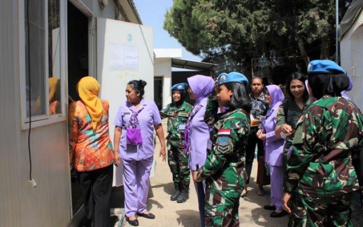 Pasukan Perdamaian Wanita Indonesia Tinggal di Korimek   
