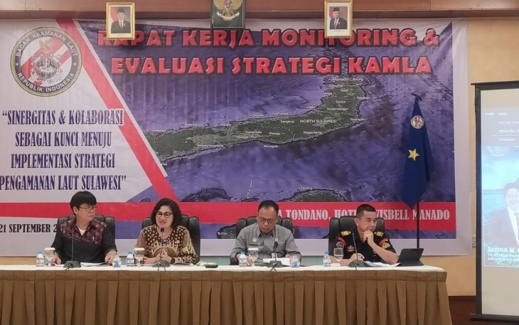 Rakernis Monitoring dan Evaluasi Strategi Kamla di Manado, Jumat (22/9/2023). 