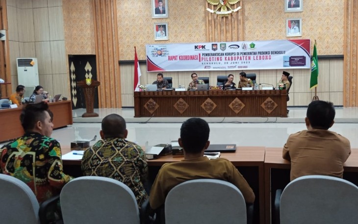 KPK Gelar Rakor Pemberantasan Korupsi di Pemerintah Provinsi Bengkulu