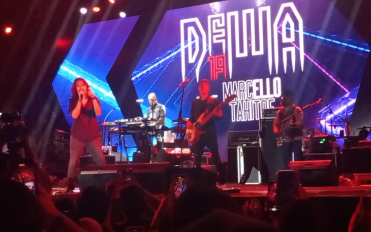 Konser Dewa 19 di Alun-Alun Karanganyar, pada Kamis (2/11/2023) malam.