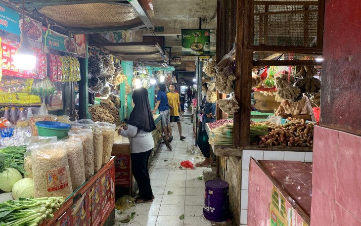Foto situasi Pasar Agung Wilayah Kering