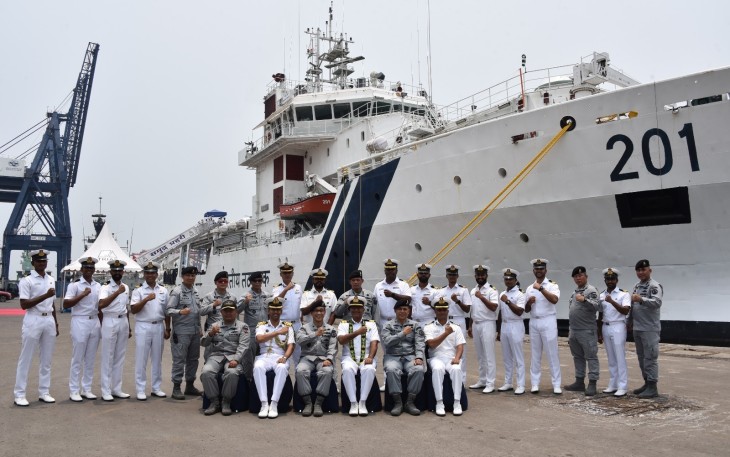 Bakamla RI Sambut Kedatangan Kapal Indian Coast Guard Samudra Prahari