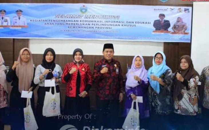 Dinas P3A Labuhanbatu Sosialisasi Pengembangan Komunikasi Informasi Edukasi Anak 