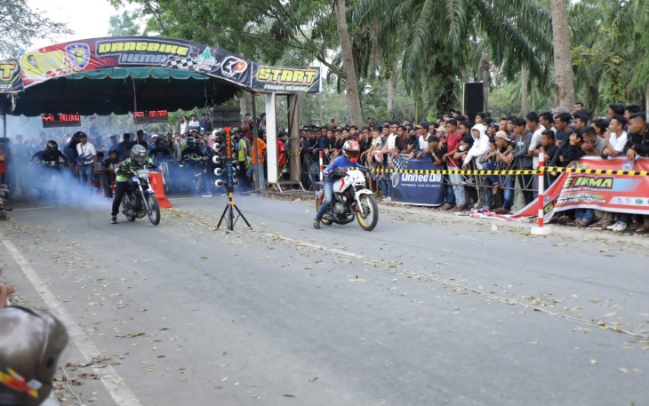 Bupati Asahan Tutup Kejuaraan Drag Bike IKMA
