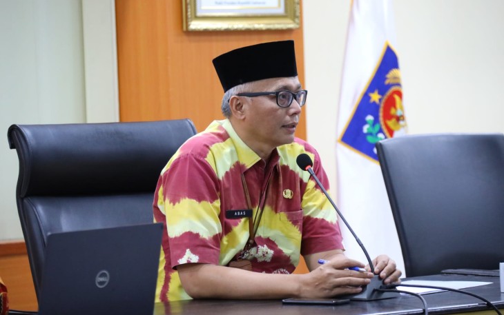  Plh. Kepala Pusat Strategi Kebijakan (Pustrajakan) Pembangunan, Keuangan Daerah dan Desa (PKDD) BSKDN Abas Supriyadi dalam keterangannya di Kantor BSKDN pada Kamis, 30 November 2023. 