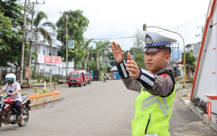 Polres Kepahiang saat Gelar Strong Point