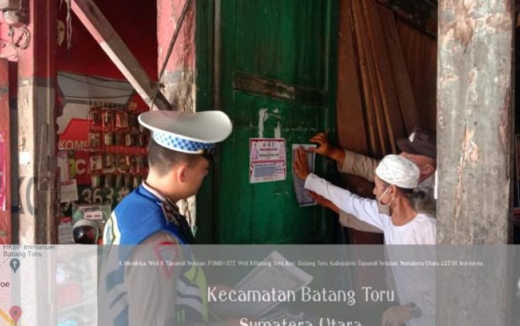 Antisipasi Kejahatan, Polsek Batang Toru Patroli Dialogis