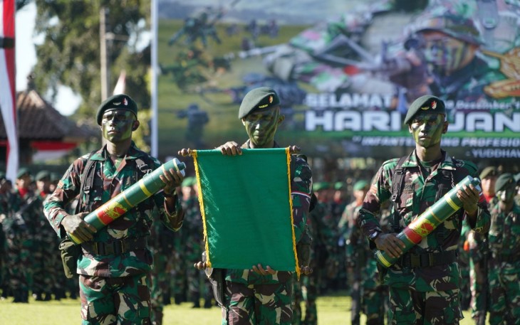 Pangdam IX/Udayana Pimpin Upacara Hari Juang Infanteri ke 75 di TPB Margarana Tabanan