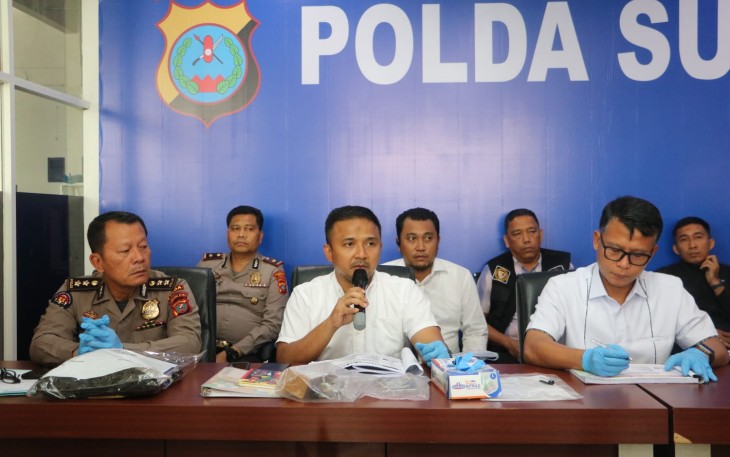 Konferensi Pers Polda Sumut