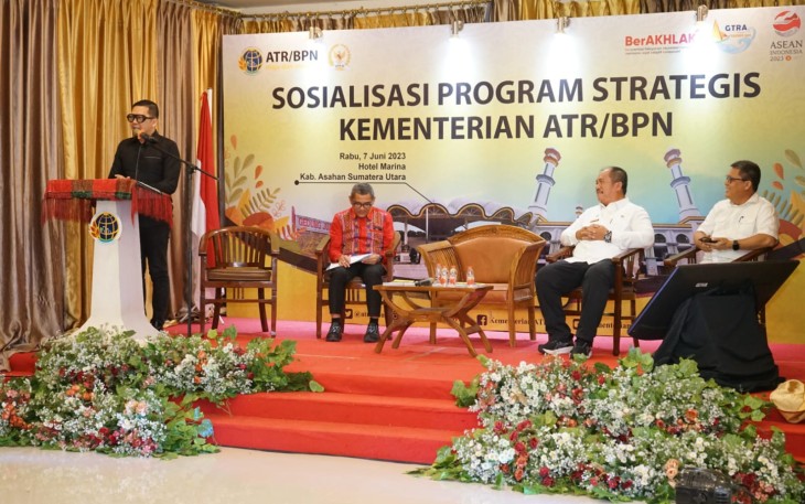 Wakil Bupati Asahan Hadiri Sosialisasi Program Strategis Kementerian ATR/BPN