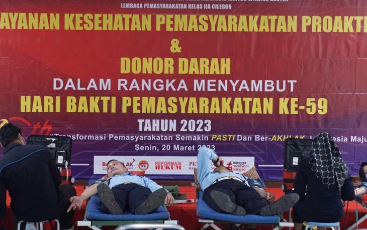 Lapas Cilegon Gelar Kegiatan Donor Darah