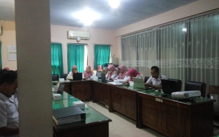 Dispendikpora Tulungagung saat Gelar Pelatihan Aplikasi Srikandi di aula Dinas setempat yang diikuti oleh operator maupun pegawai pada, Rabu (15/03/2023).