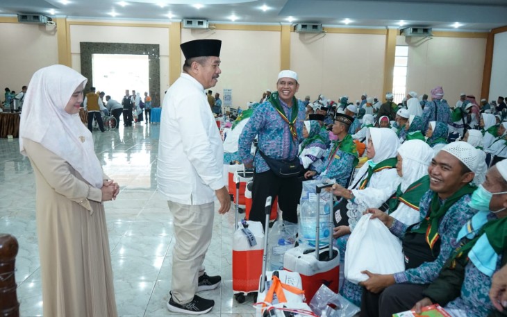 Pemerintah dan Forkopimda Kabupaten Asahan Sambut Kepulangan Jama'ah Haji Kloter 14