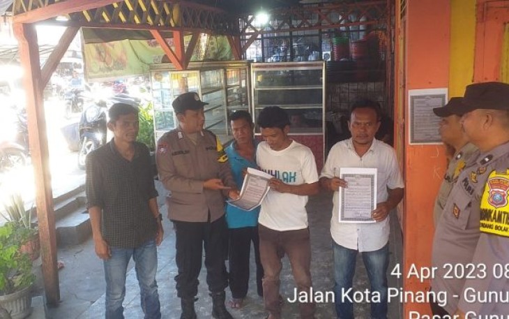 Kapolsek Padang Bolak, AKP Zulfikar, SH, MH, pada Selasa (4/4/2023) pagi.