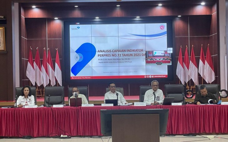 Kepala BKKBN, Hasto Wardoyo di sela-sela kegiatan rapat koordinasi yang berlangsung belum lama ini.