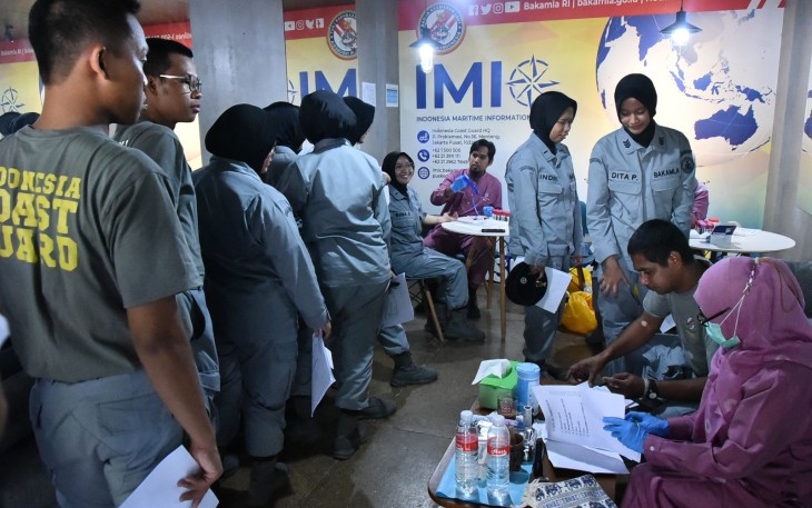Personel PPPK Bakamla RI Jalani Test Kesehatan