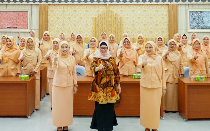 Sertijab Ketua Dharma Wanita Persatuan Provinsi Bengkulu