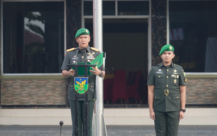 Danrem 041/Gamas Brigjen TNI Rachmad Zulkarnaen Jadi Irup Upacara Peringatan Ke-78 Tahun Hari Juang Tentara Nasional Indonesia Angkatan Darat (TNI AD)