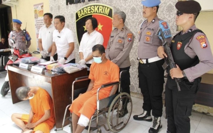  Satreskrim Polres Kediri Kota Polda Jatim berhasil mengungkap kasus tindak pidana pencurian dengan kekerasan yang disertai dengan pencabulan (kekerasan seksual ) terhadap anak dibawah umur
