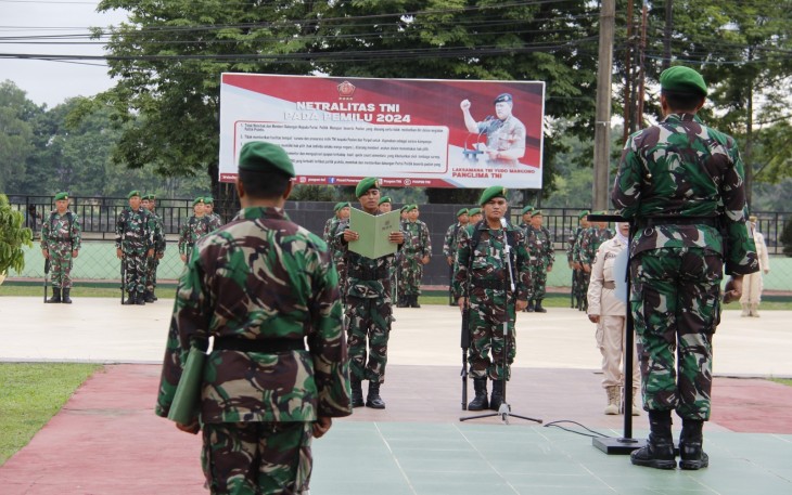 Dandim 0906/Kutai Kartanegara Letkol Inf. Jeffry Satria Bacakan Amanat Kepala Staf Angkatan Darat