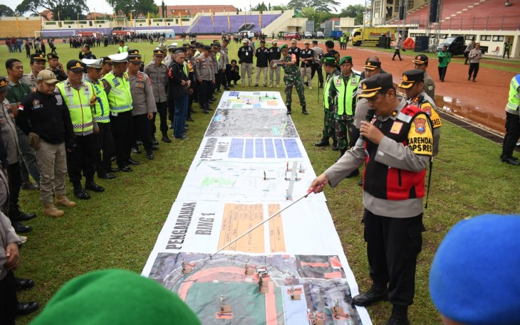 TNI-Polri Amankan Deklarasi Pemilu Damai Warga PSHT