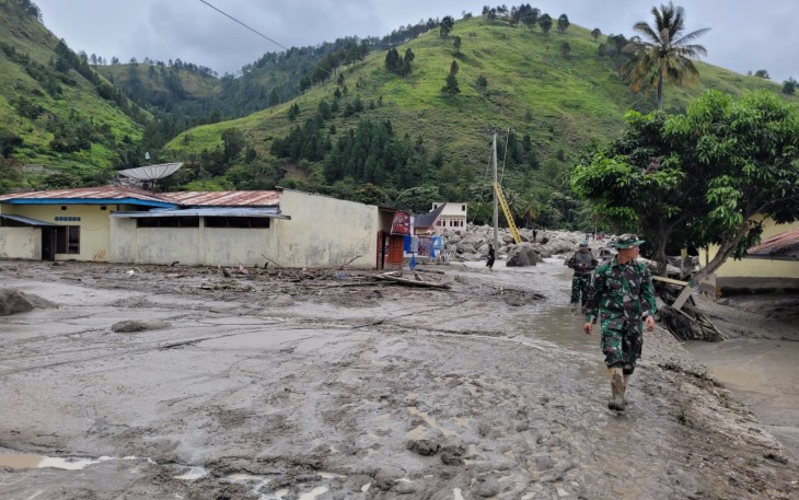 Kodam I/BB Turunkan 150 Personil PRCPB ke Lokasi Longsor dan Banjir Bandang di Baktiraja Humbahas 