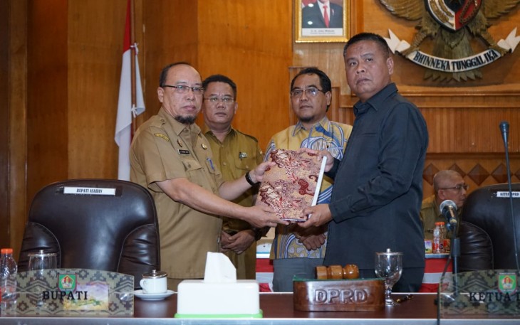 Bupati Sampaikan Ranperda Tentang Pertanggungjawaban Pelaksanaan APBD Kabaupaten Asahan Tahun Anggaran 2022