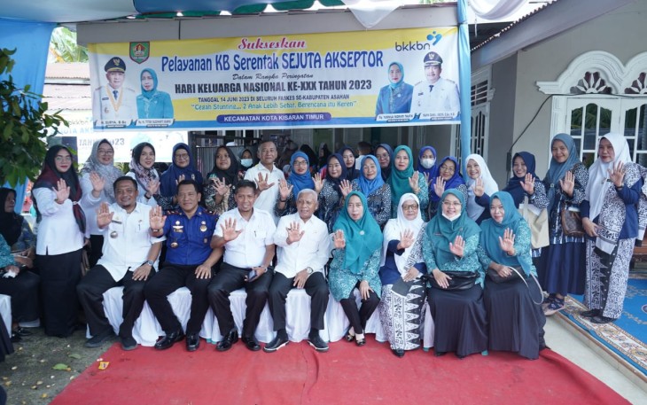 Peringati Hari Keluarga Nasional ke XXX, Pemerintah Kabupaten Asahan Gelar Pelayanan KB Sejuta Akseptor