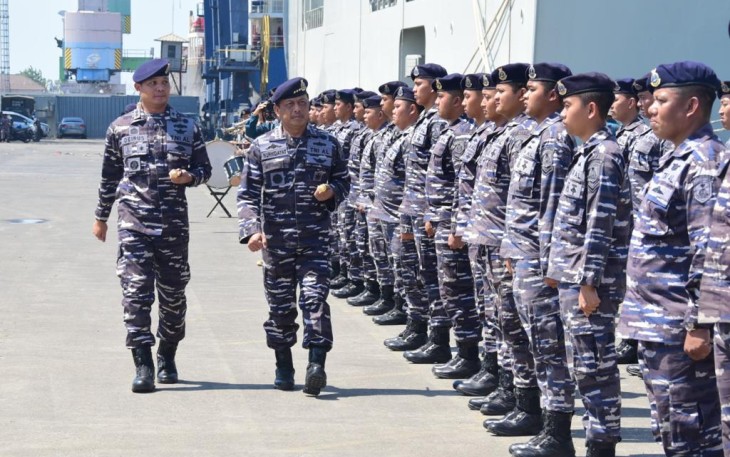 Komandan Pushidrosal Laksamana Madya TNI Nurhidayat Lepas KRI Spica-934 Pada Latma Survei Hidrografi Terkoordinasi Dengan AL Australia 