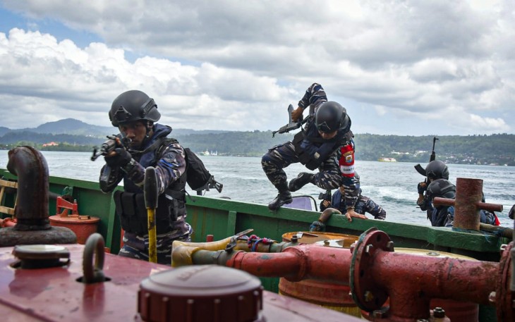 Lantamal IX Gelar Latihan VBSS