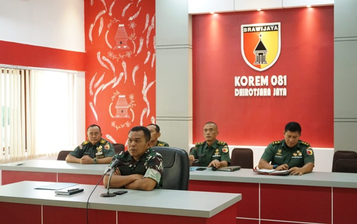 Kasrem 081/DSJ Ikuti Penandatanganan MoU Kementan dan TNI