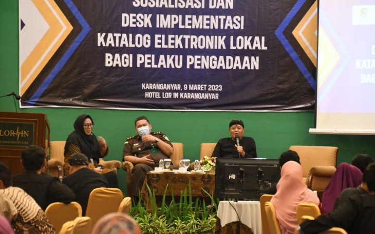 Pemkab Karanganyar Gelar Sosialisasi dan Desk Implementasi E-katalog) Lokal Bagi Pelaku Pengadaan