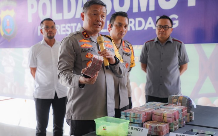 Polisi tunjukan barang bukti